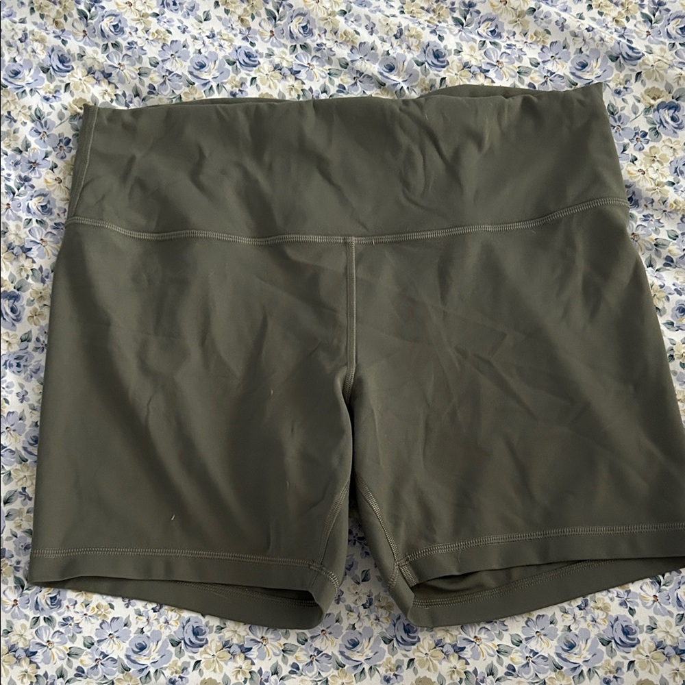 Olive Green Women's Shorts Lululemon wonder train